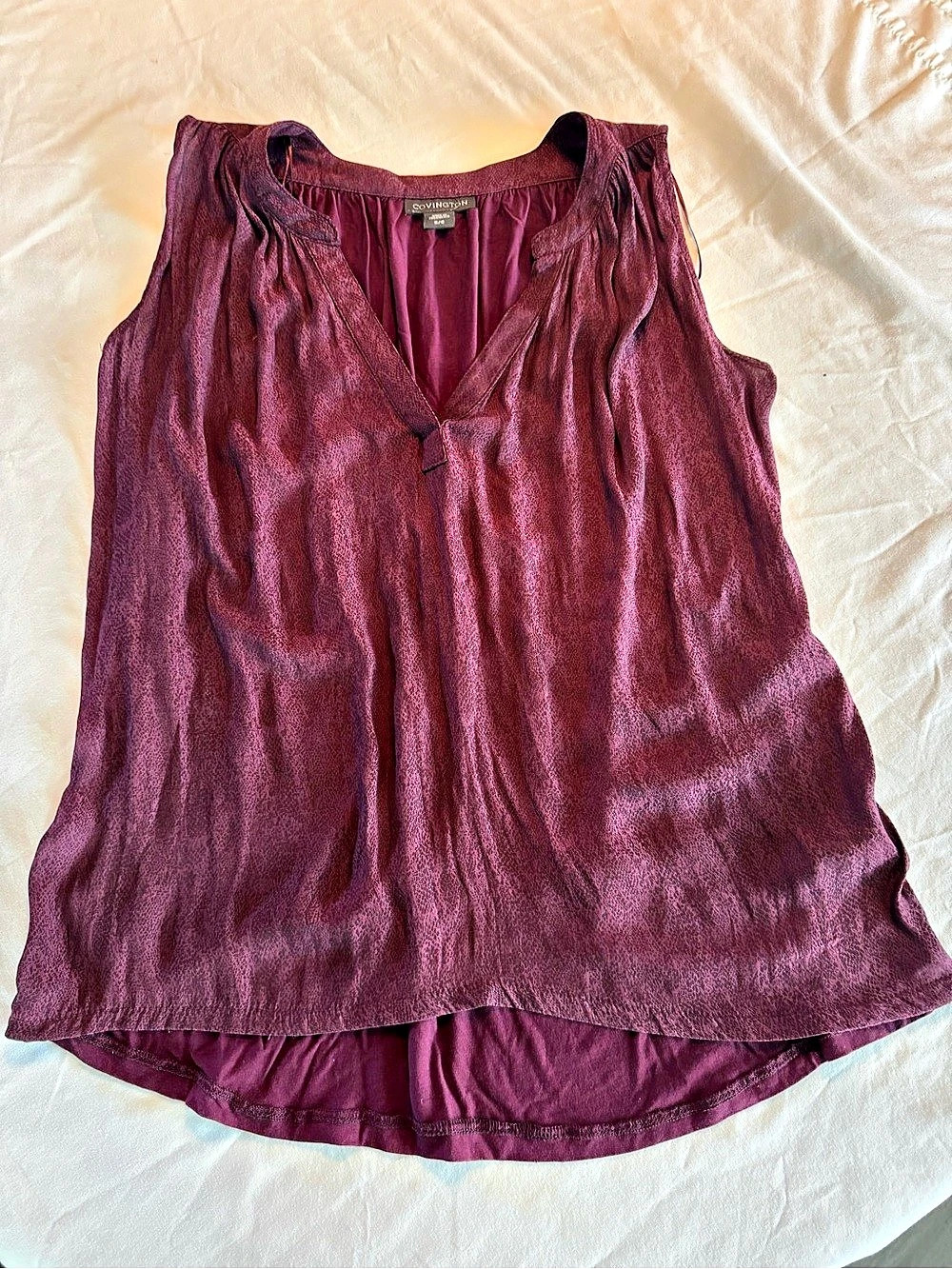 Covington Sleeveless Top in Purple Size Small
